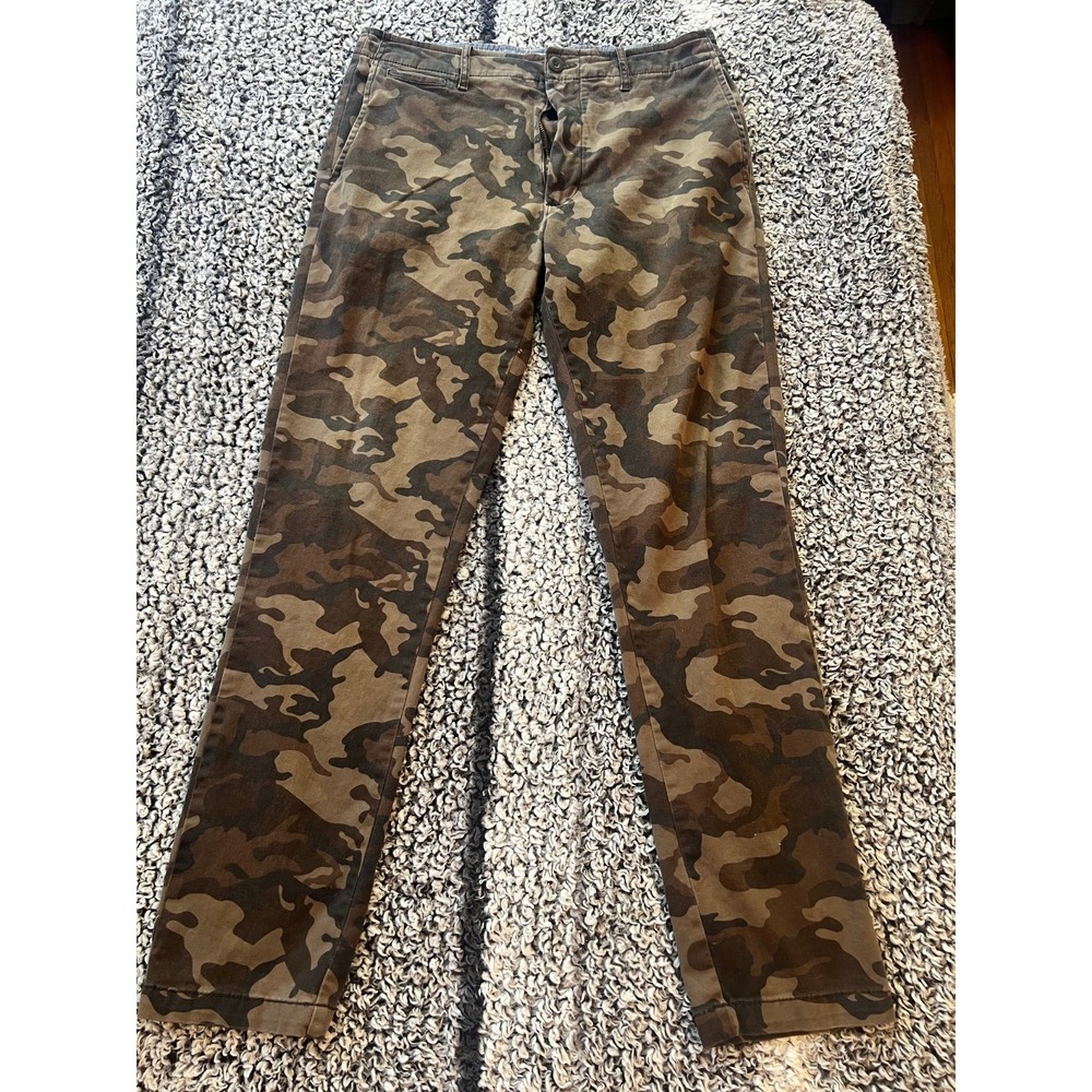 Camo Print Men’s Pants — Brown/Olive